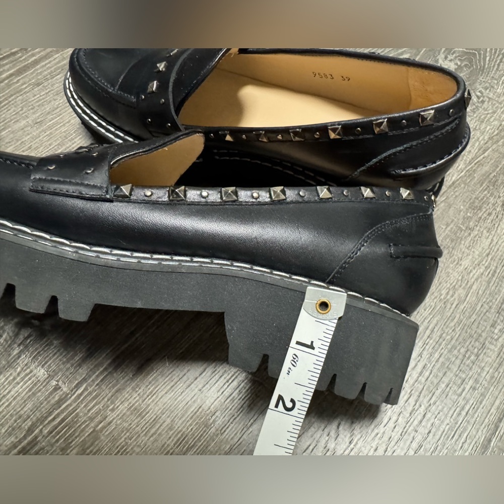 Anthropologie Jon Josef Gabby Loafers Platform Studded Sz 39 (Eur) / 9 US. EUC! - Picture 14 of 15
